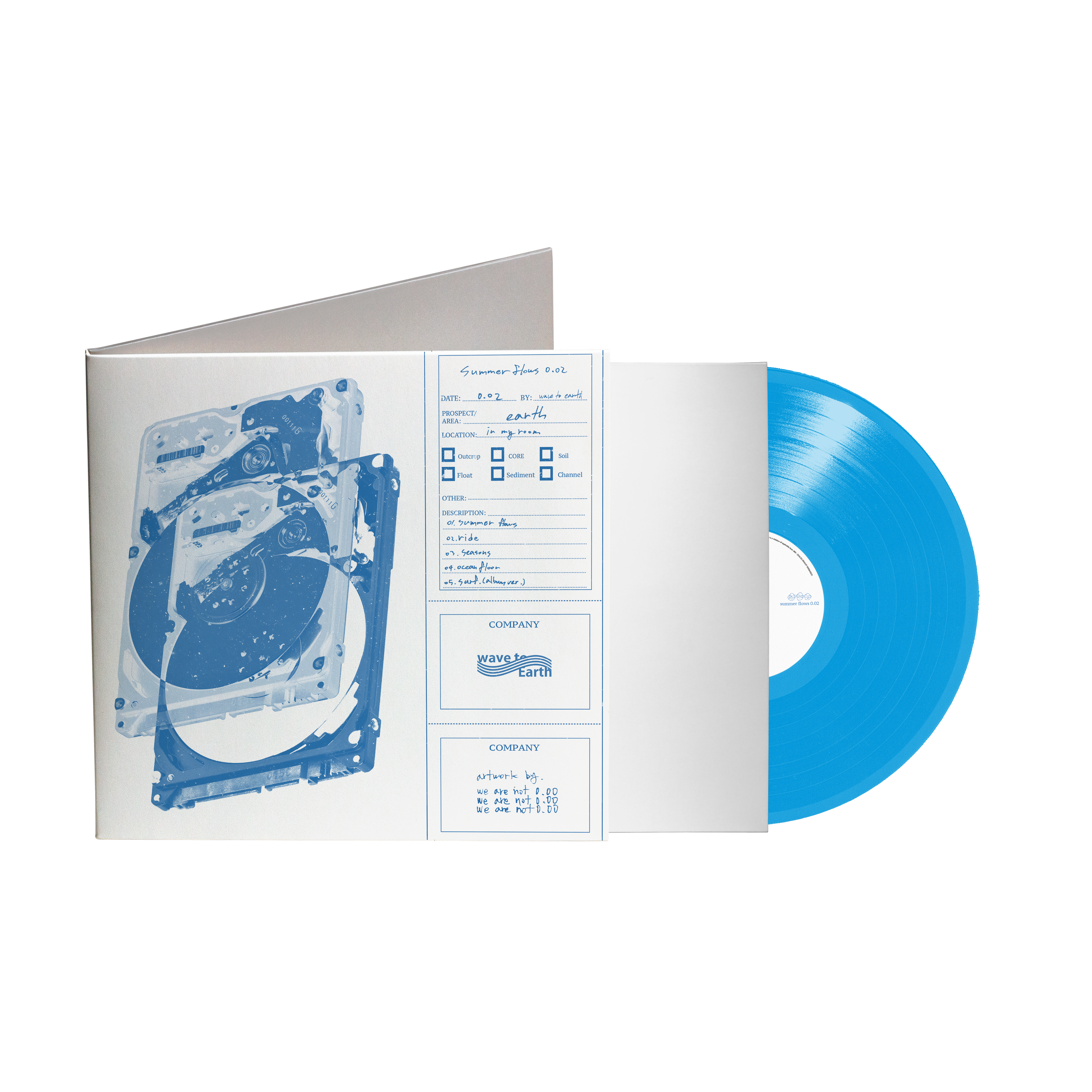 その他 wave to earth-summer flows 0.02 LP summer flows 0.02 Blue Vinyl – wave to earth