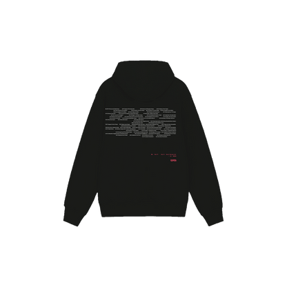 All Tour Date Hoodie Black