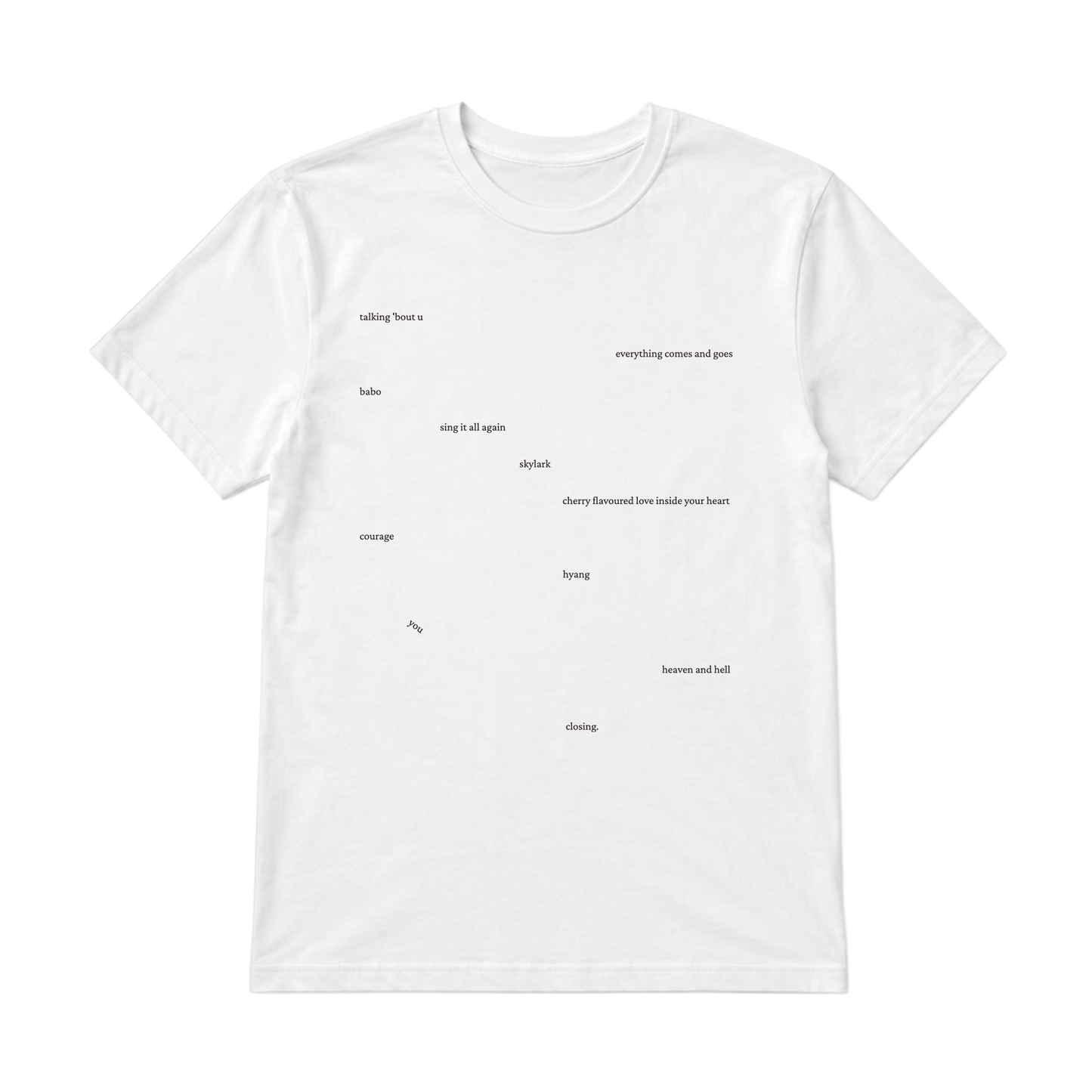 bad pieces Tracklist T Shirt