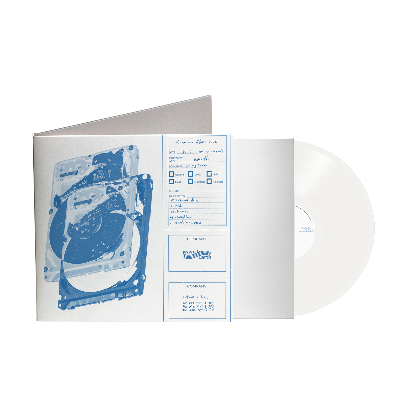 summer flows 0.02 White Vinyl – wave to earth