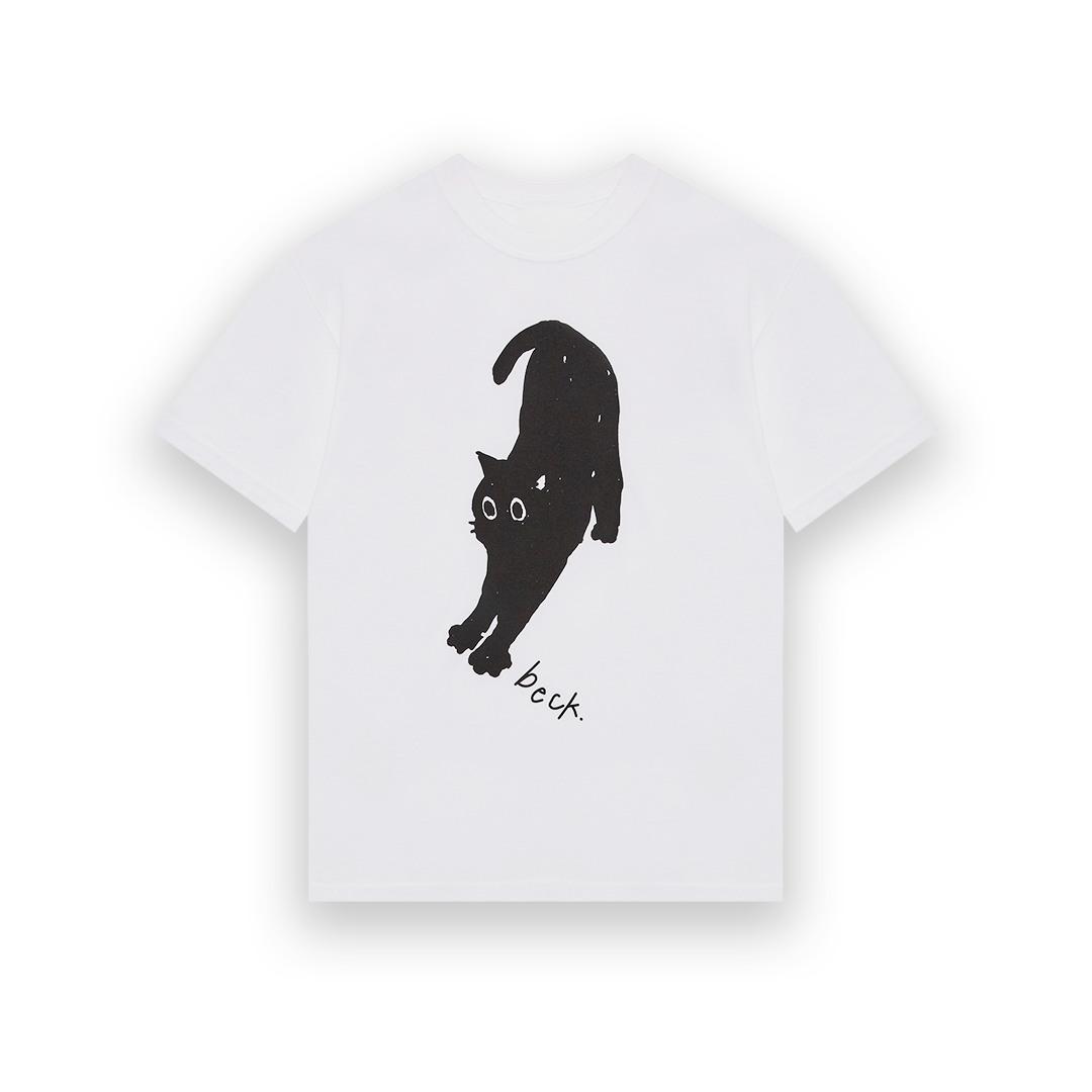 White 'beck' T-shirt