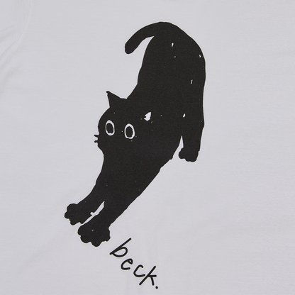 White 'beck' T-shirt