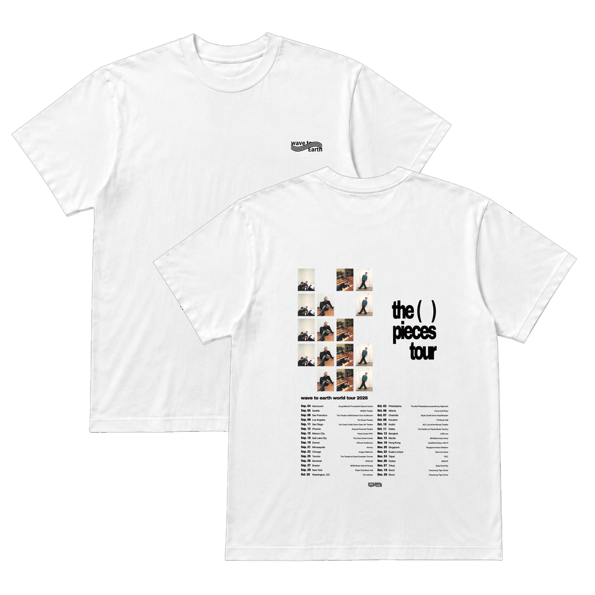 Tour Date T Shirt - White