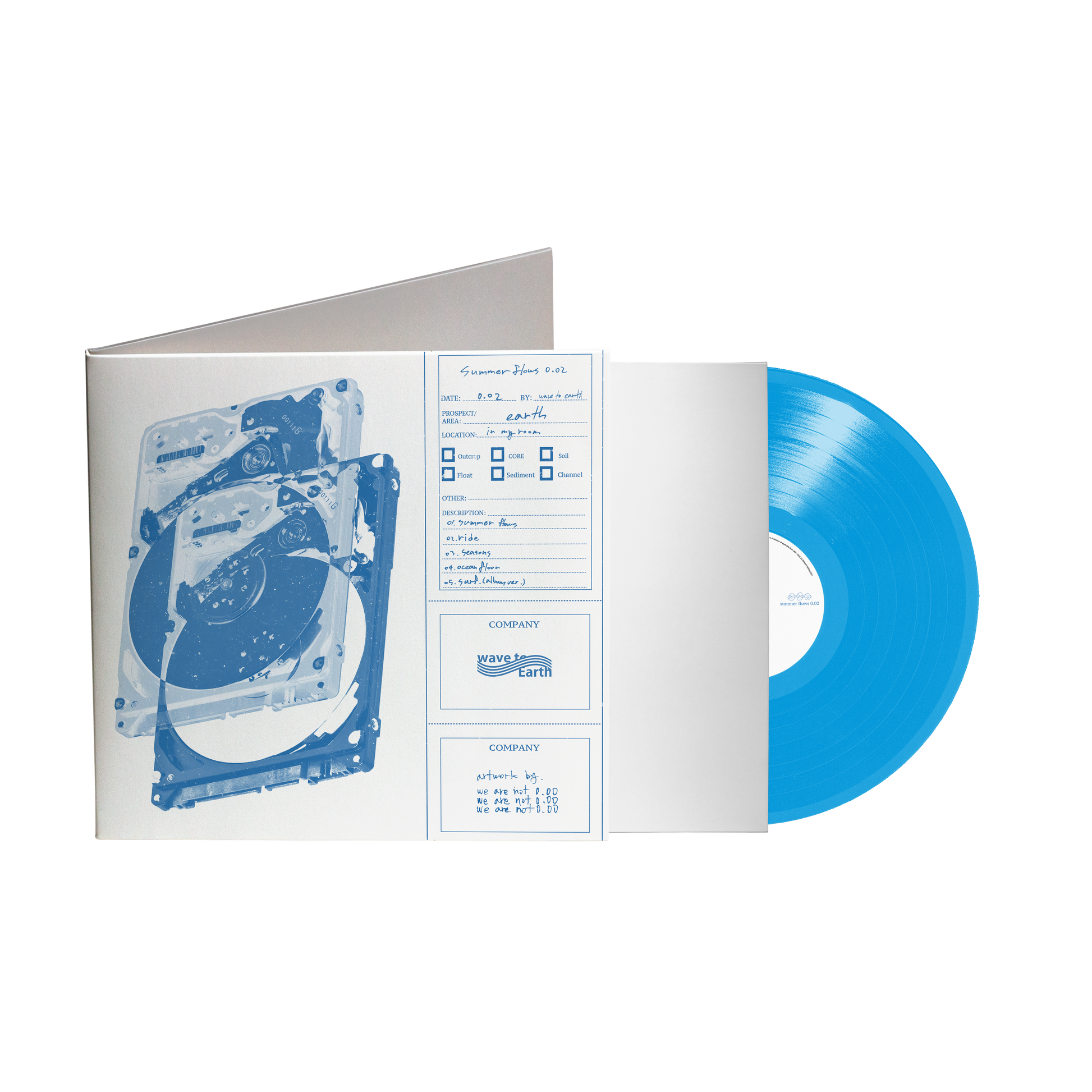 その他 wave to earth-summer flows 0.02 LP summer flows 0.02 Blue Vinyl – wave to earth