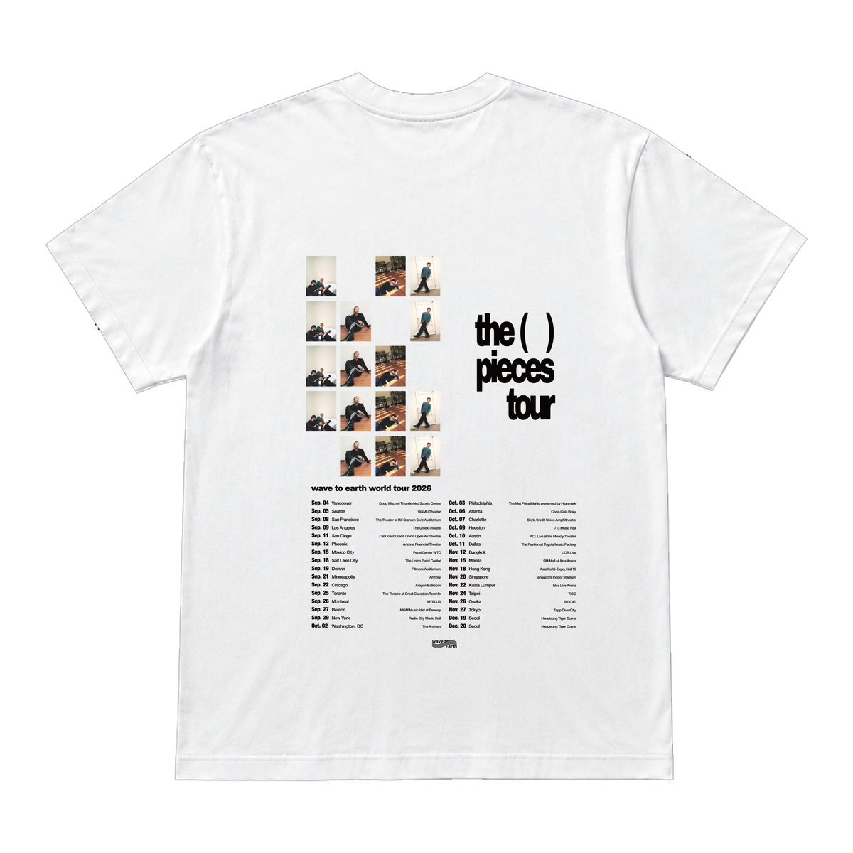 Tour Date T Shirt - White